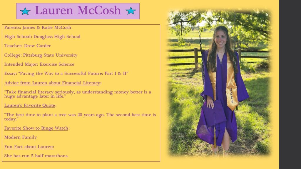 Lauren McCosh of Douglass High School
